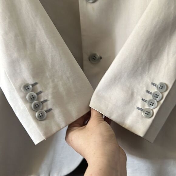 Calvin Klein cream/light beige blazer Jacket Mens - Picture 2 of 11